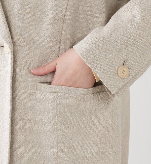 「コットンリネンオーバーダブルジャケット」|テーラードジャケット|
