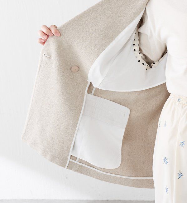  「コットンリネンオーバーダブルジャケット」|テーラードジャケット|