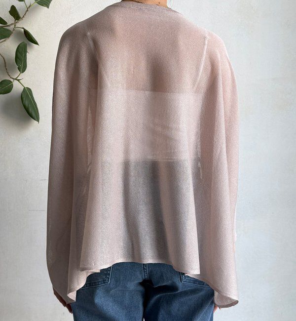  「シアー天竺ロゴポンチョニット」|ニット・セーター|