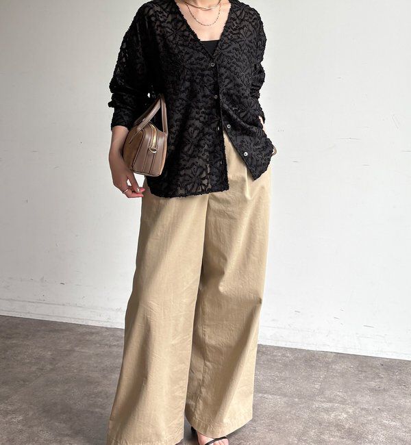  「【WEB限定】ジャガードパフスリーブシャツ」|シャツ・ブラウス|