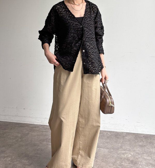  「【WEB限定】ジャガードパフスリーブシャツ」|シャツ・ブラウス|