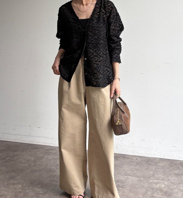  「【WEB限定】ジャガードパフスリーブシャツ」|シャツ・ブラウス|