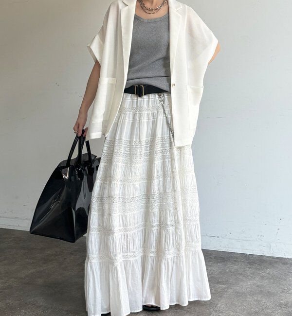  「GOLD1つボタンメッシュ半袖ジャケット」|テーラードジャケット|