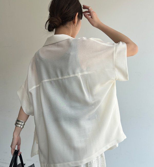  「GOLD1つボタンメッシュ半袖ジャケット」|テーラードジャケット|