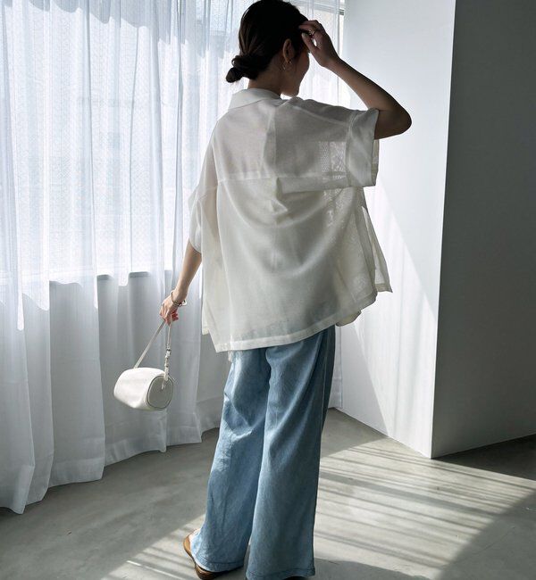  「GOLD1つボタンメッシュ半袖ジャケット」|テーラードジャケット|