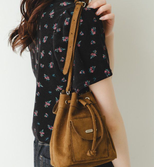  「【4色展開】スエードミニバッグ」|トートバッグ|