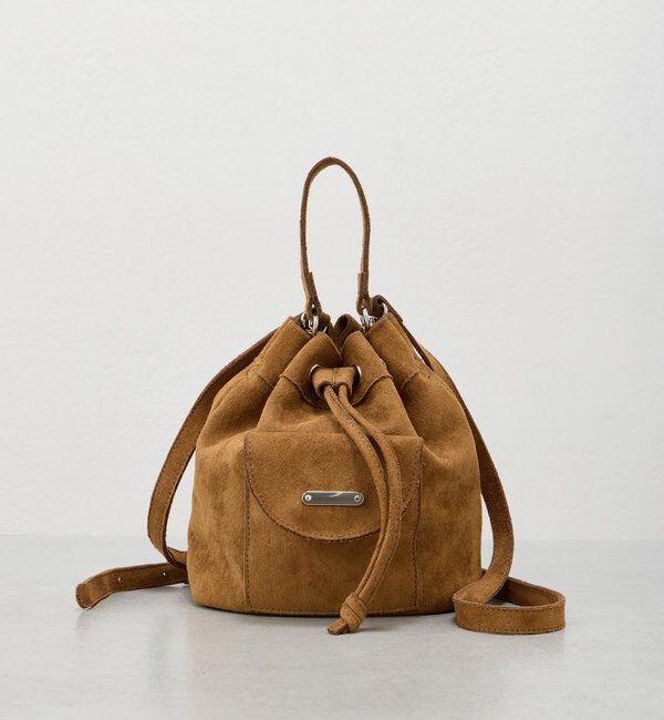  「【4色展開】スエードミニバッグ」|トートバッグ|キャメル