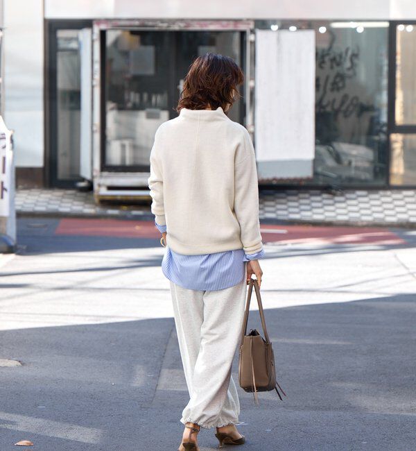  「【5色展開/万能トップス】ウール100NEWボトルネックニット」|ニット・セーター|