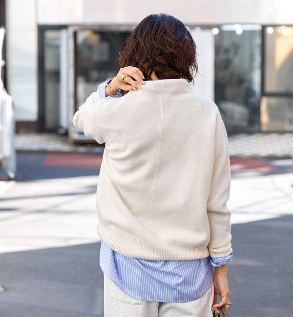  「【5色展開/万能トップス】ウール100NEWボトルネックニット」|ニット・セーター|