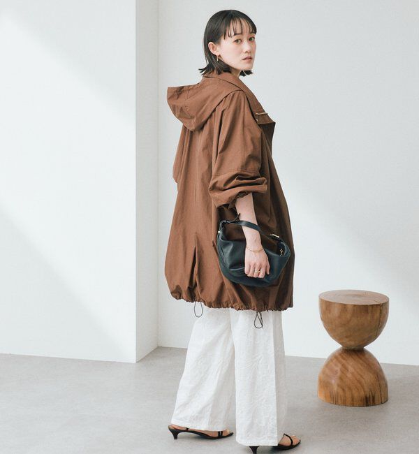  「【花粉ガード・撥水加工・UVカット機能】ドルマンフーディライトコート」|その他|