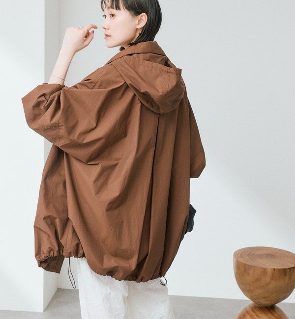  「【花粉ガード・撥水加工・UVカット機能】ドルマンフーディライトコート」|その他|