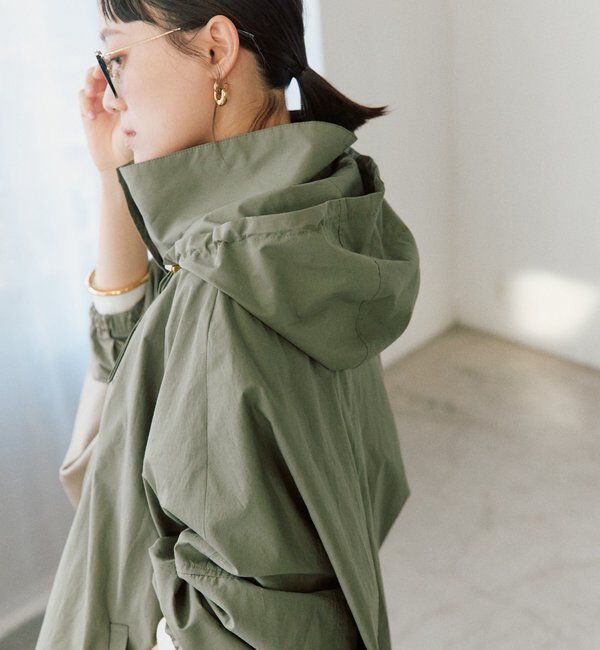  「【花粉ガード・撥水加工・UVカット機能】ドルマンフーディライトコート」|その他|