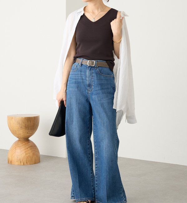  「予約【名品/サイズ展開あり】リネンワイドシャツ」|シャツ・ブラウス|