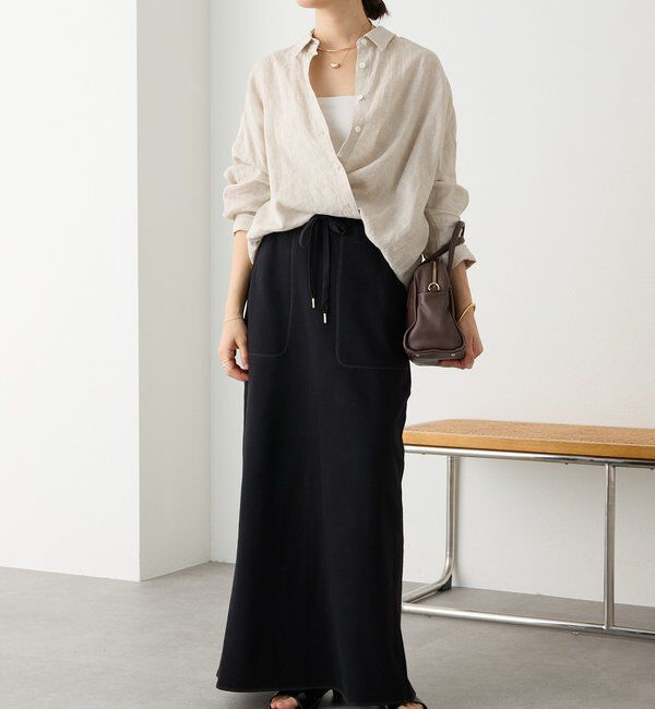  「予約【名品/サイズ展開あり】リネンワイドシャツ」|シャツ・ブラウス|
