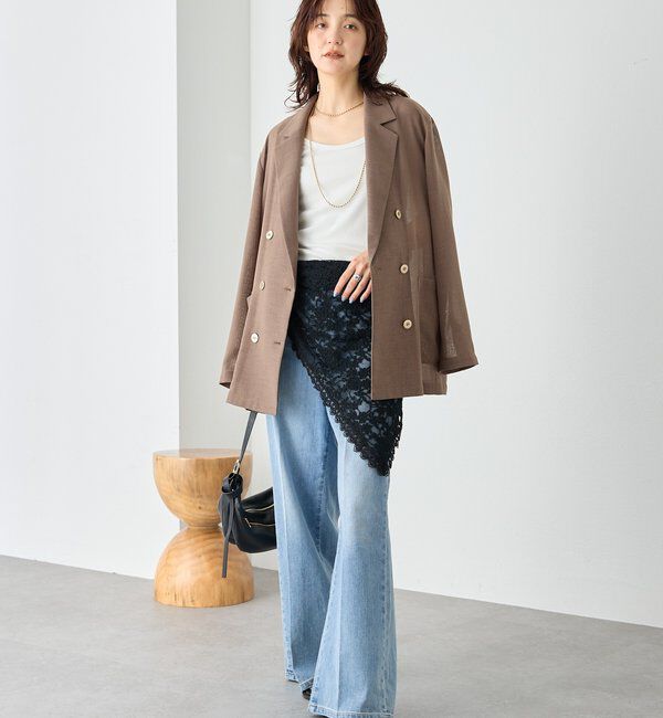  「予約【トレンド感抜群！】レースサンカクストール」|ストール|