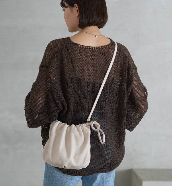  「レザー巾着4WAYショルダーバッグ」|ショルダー・メッセンジャー|