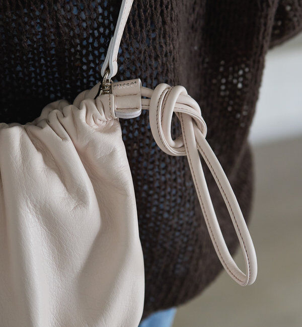  「レザー巾着4WAYショルダーバッグ」|ショルダー・メッセンジャー|