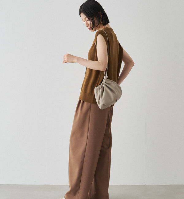  「レザー巾着4WAYショルダーバッグ」|ショルダー・メッセンジャー|