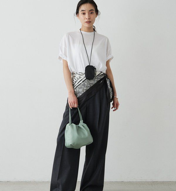  「レザー巾着4WAYショルダーバッグ」|ショルダー・メッセンジャー|