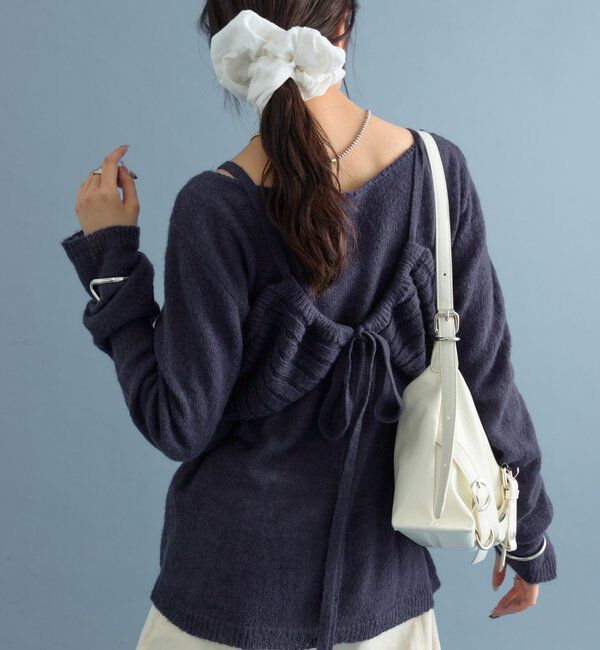  「シアーニットビスチェSET」|ニット・セーター|