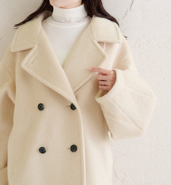  「ウール混 シャギーミドルコート」|その他|