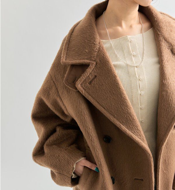  「ウール混 シャギーミドルコート」|その他|
