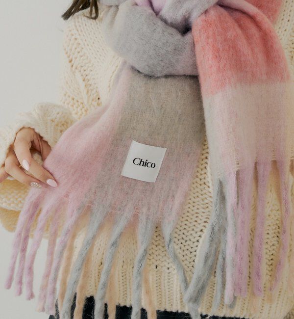  「ボリュームチェックストール/マフラー」|マフラー|