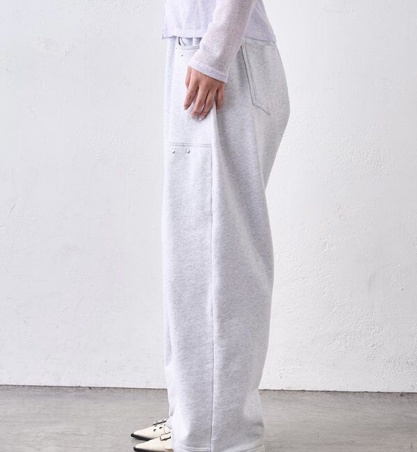  「スタッズ裏毛デザインパンツ / 【新色グレー追加】」|チノ|