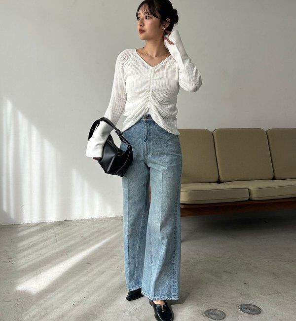  「フロントギャザーニット」|ニット・セーター|