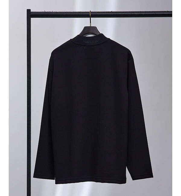 ABAHOUSE「【ミニカノコ】ダンボール モックネック 長袖Tシャツ」|Tシャツ・カットソー|