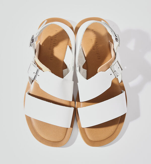 alfredoBANNISTER「バックル ストラップ レザーサンダル」|サンダル|