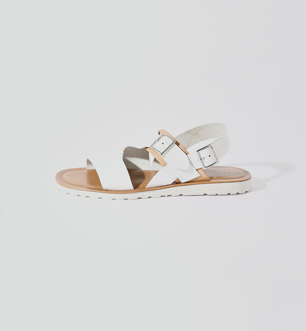 alfredoBANNISTER「バックル ストラップ レザーサンダル」|サンダル|