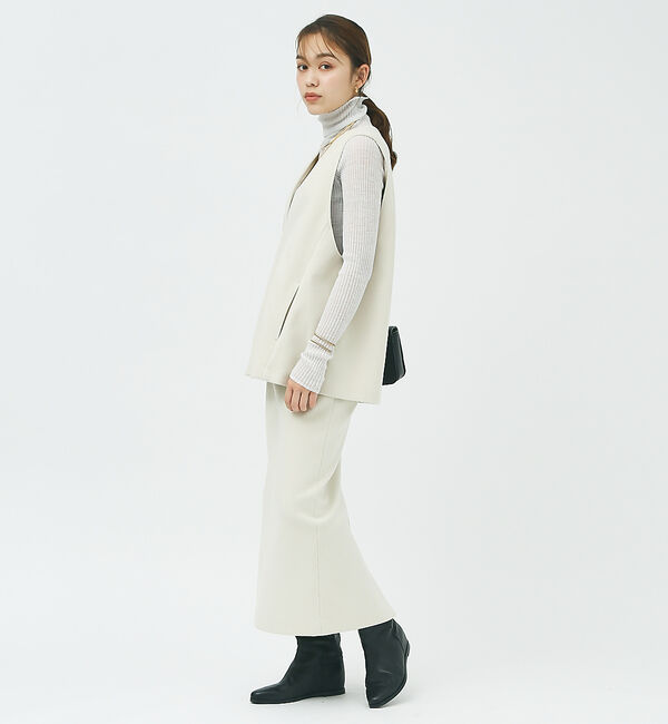 Rouge vif「【セットアップ対応】メルトンタイトスカート」|スカート|