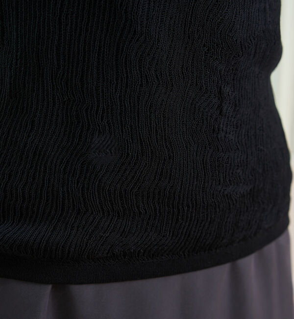 Rouge vif「両畦スリットシアーニットプルオーバー」|ニット・セーター|