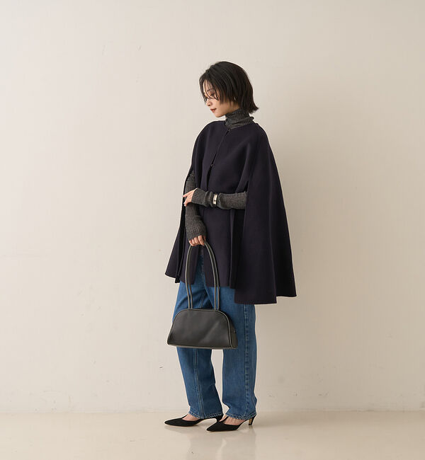 Rouge vif「【ウールSuper110&rsquo;s】リバーマントコート」|ノーカラーコート|