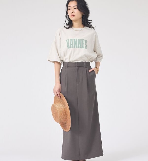 Rouge vif「【セットアップ対応】リネン混タイトスカート」|スカート|