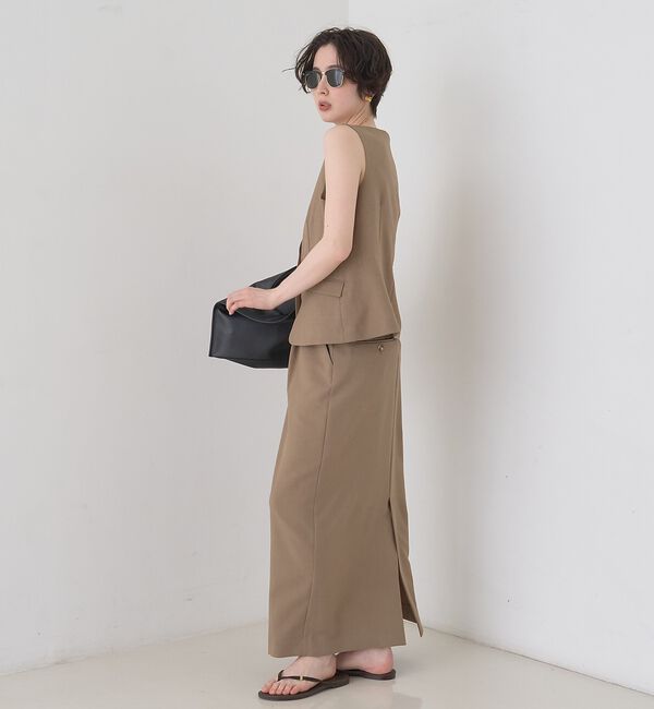 Rouge vif「【セットアップ対応】リネン混タイトスカート」|スカート|