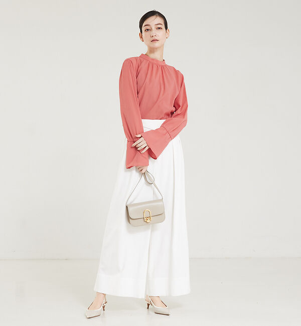 qualite「クレープブラウス」|シャツ・ブラウス|