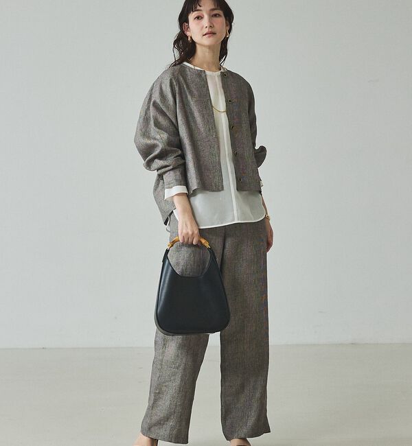 qualite「【セットアップ対応】ラメリネンドロストパンツ」|その他|