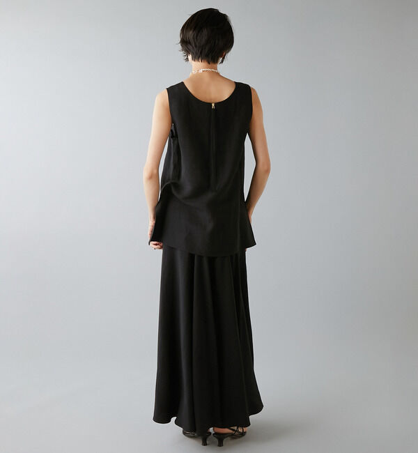 Liesse「レーヨン/リネンノースリーブプルオーバー」|シャツ・ブラウス|