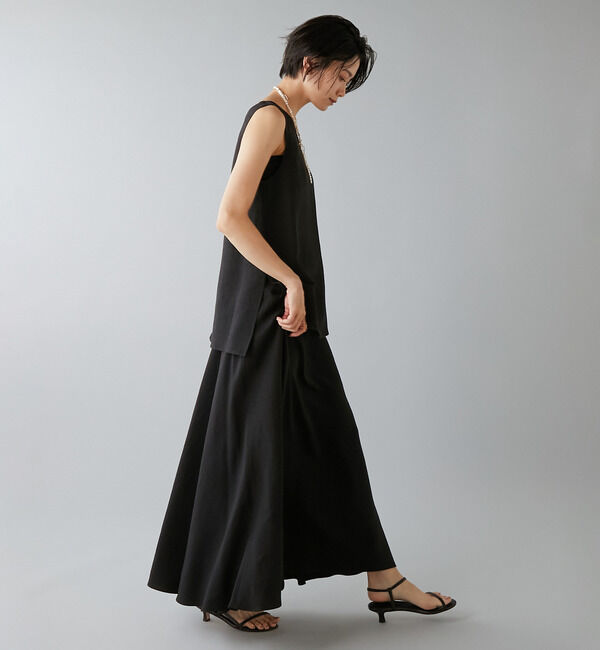 Liesse「レーヨン/リネンノースリーブプルオーバー」|シャツ・ブラウス|