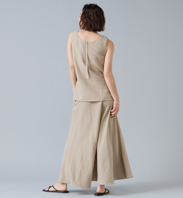 Liesse「レーヨン/リネンノースリーブプルオーバー」|シャツ・ブラウス|