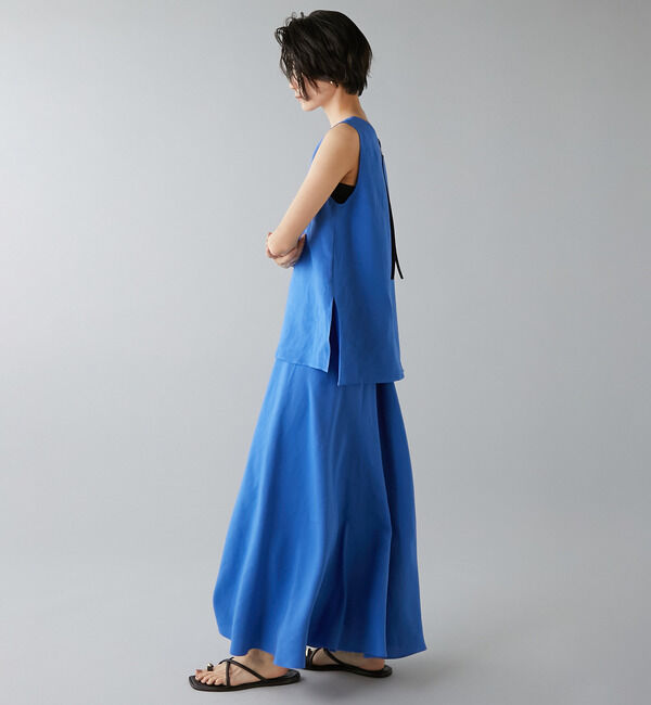 Liesse「レーヨン/リネンノースリーブプルオーバー」|シャツ・ブラウス|