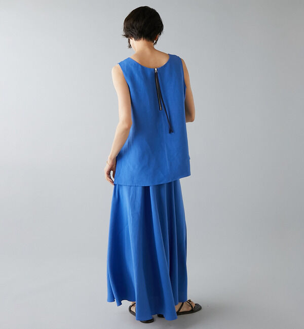 Liesse「レーヨン/リネンノースリーブプルオーバー」|シャツ・ブラウス|