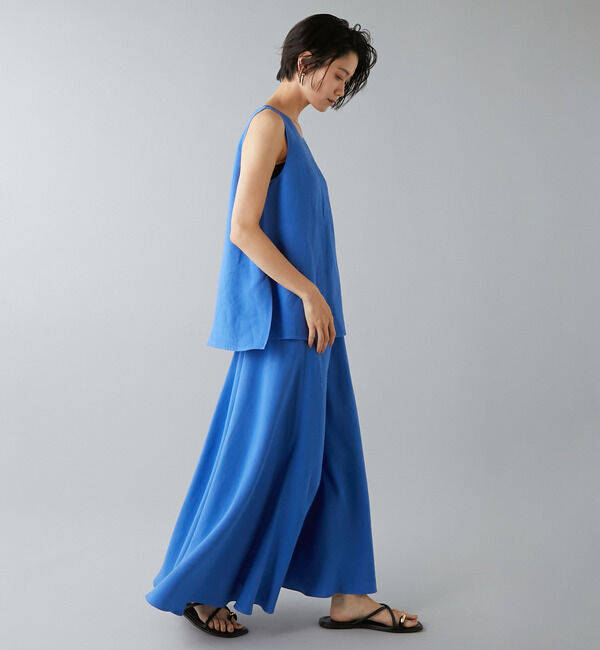 Liesse「レーヨン/リネンノースリーブプルオーバー」|シャツ・ブラウス|