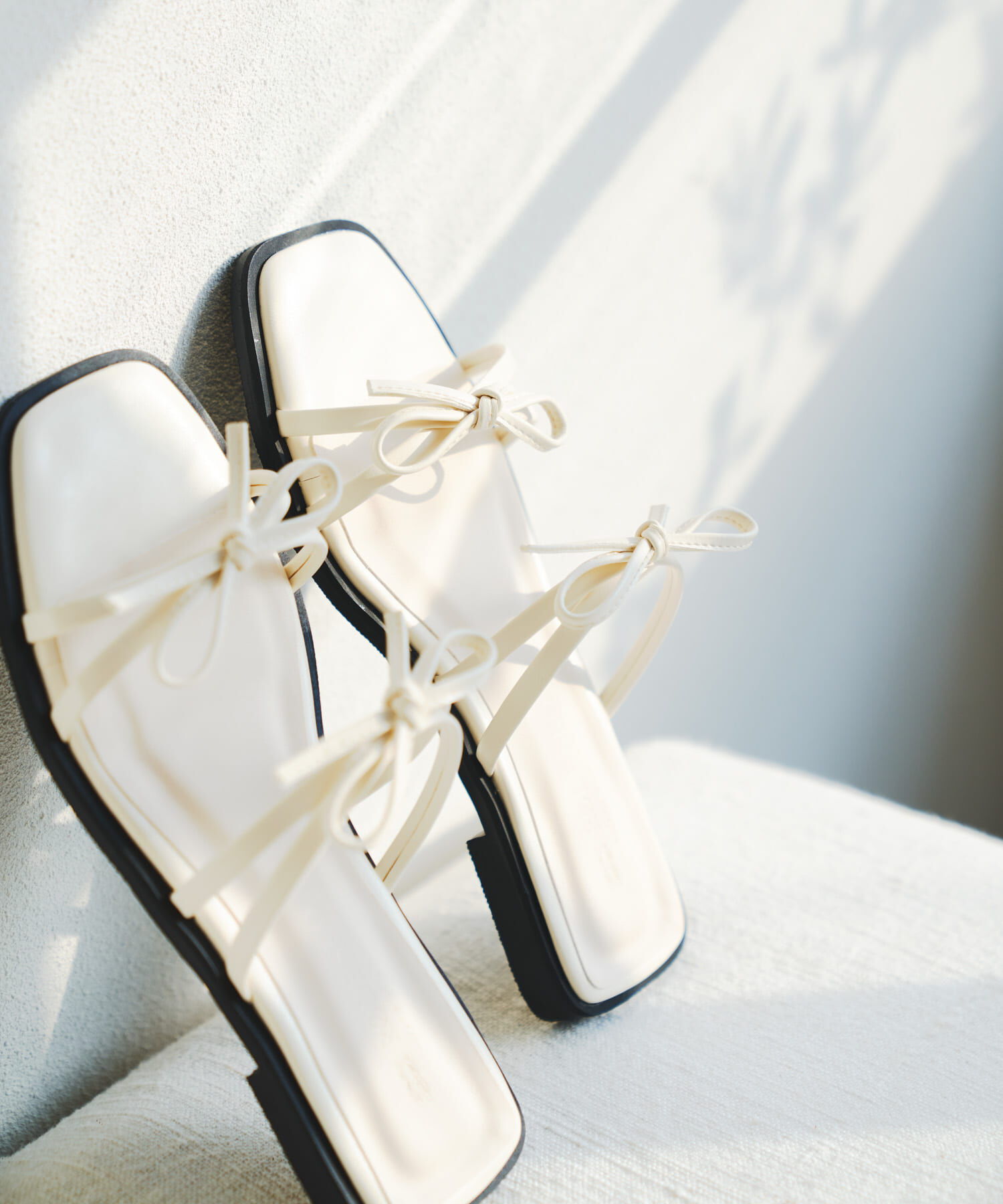 RODE SKO「『MADE IN JAPAN』ダブルリボンフラットサンダル」|サンダル|