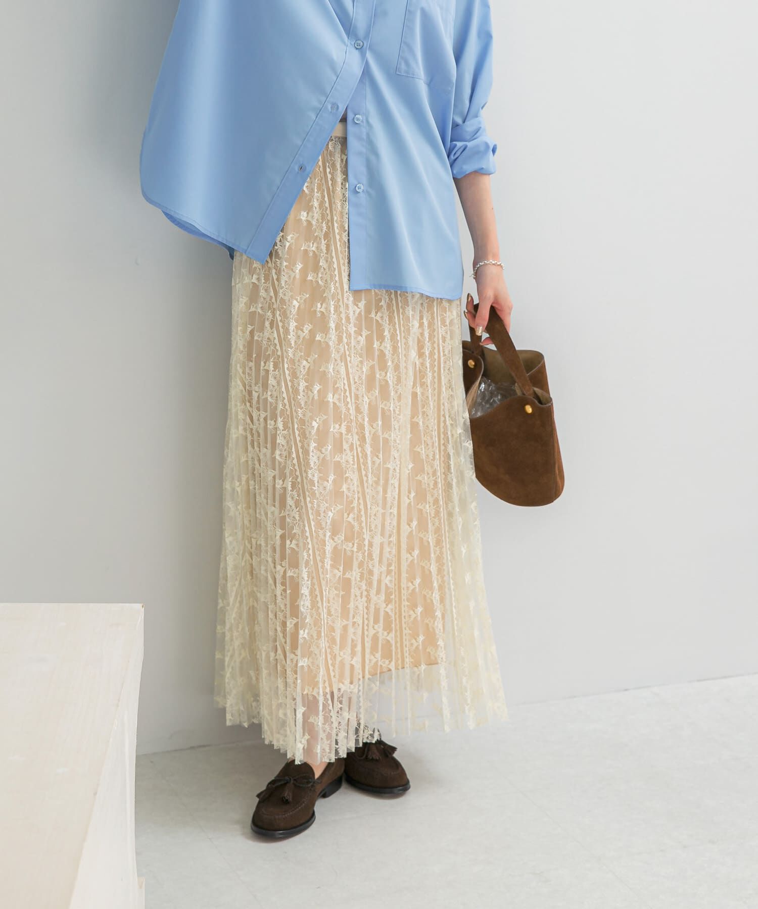 URBAN RESEARCH ROSSO「2WAYレイヤードレーススカート」|スカート|