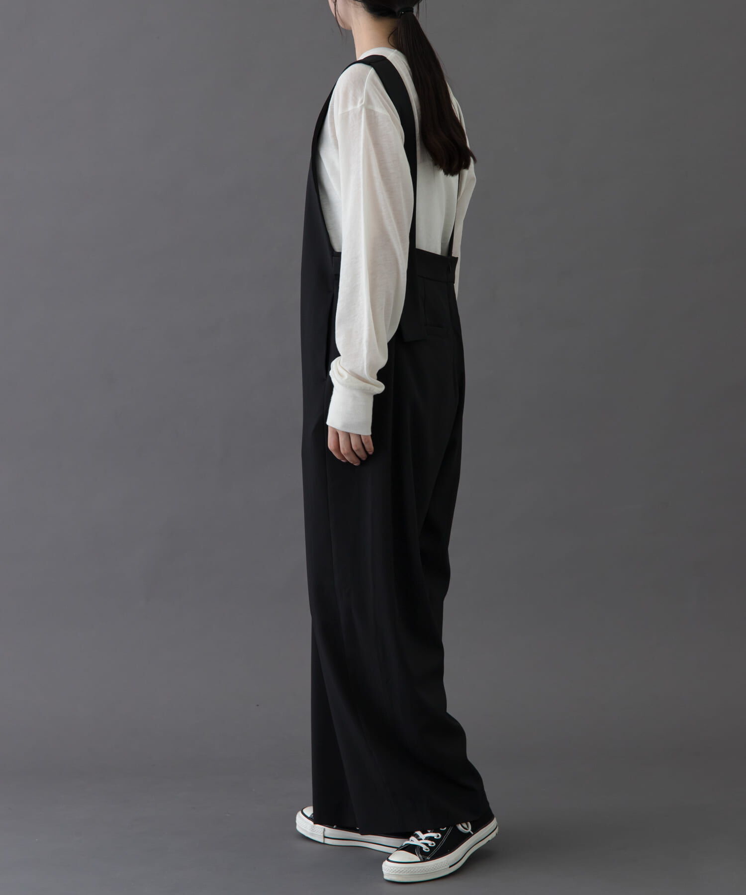 URBAN RESEARCH DOORS「FORK&SPOON　Uネックプラケットオーバーオール」|ワンピース|