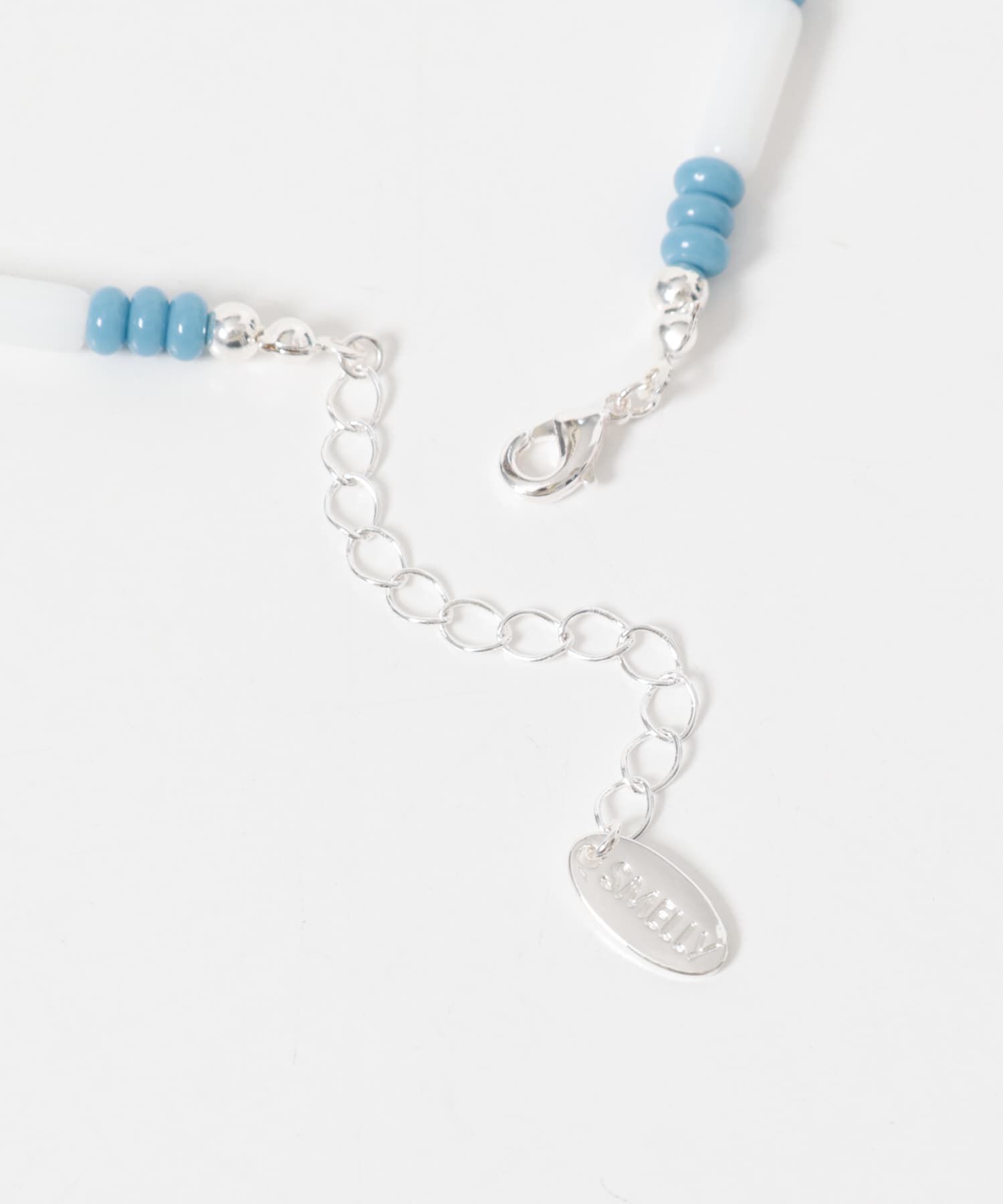 SMELLY「ツートーンビーズネックレス」|ネックレス|