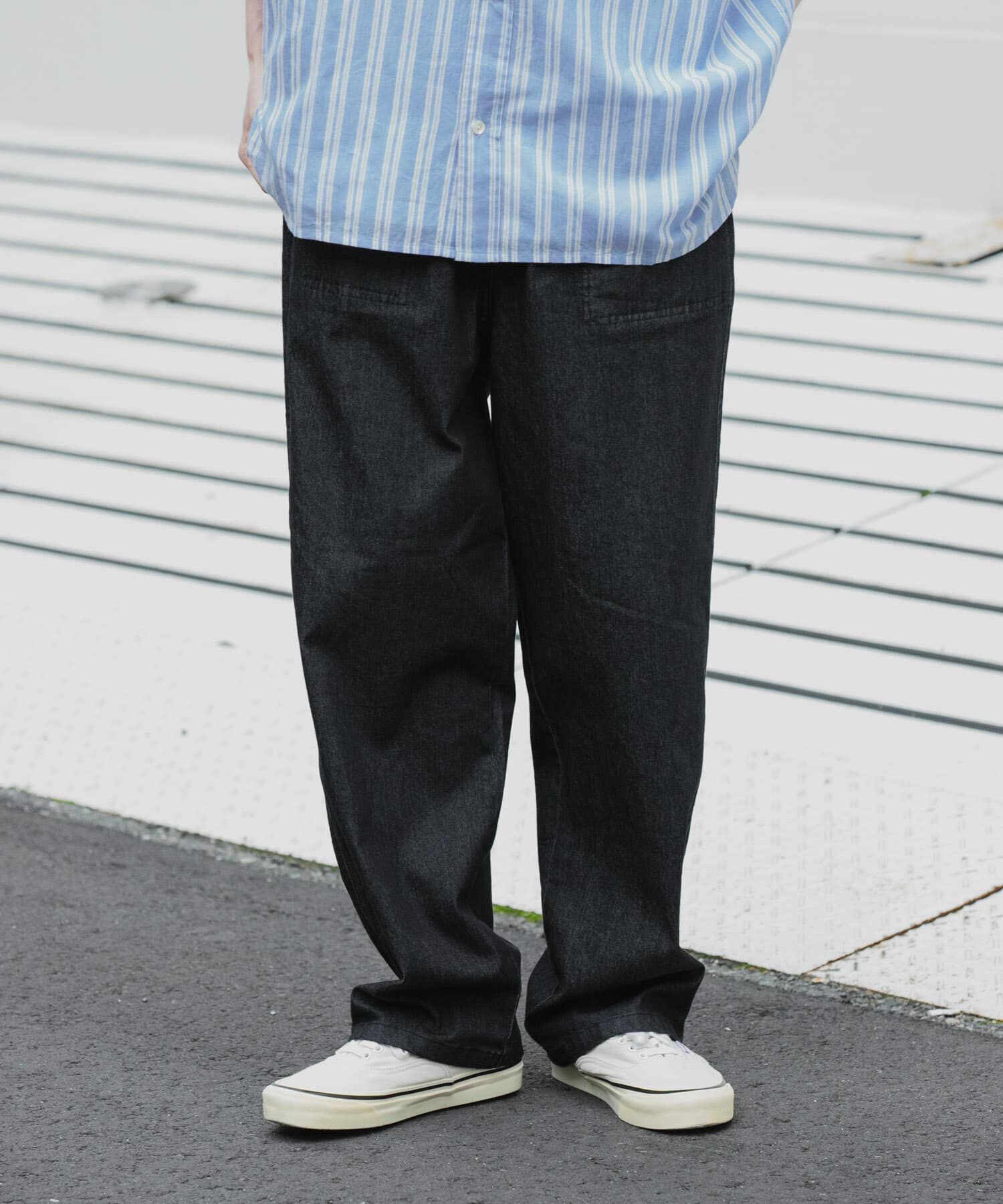 Sonny Label 「接触冷感デニムイージーパンツ」|デニム|